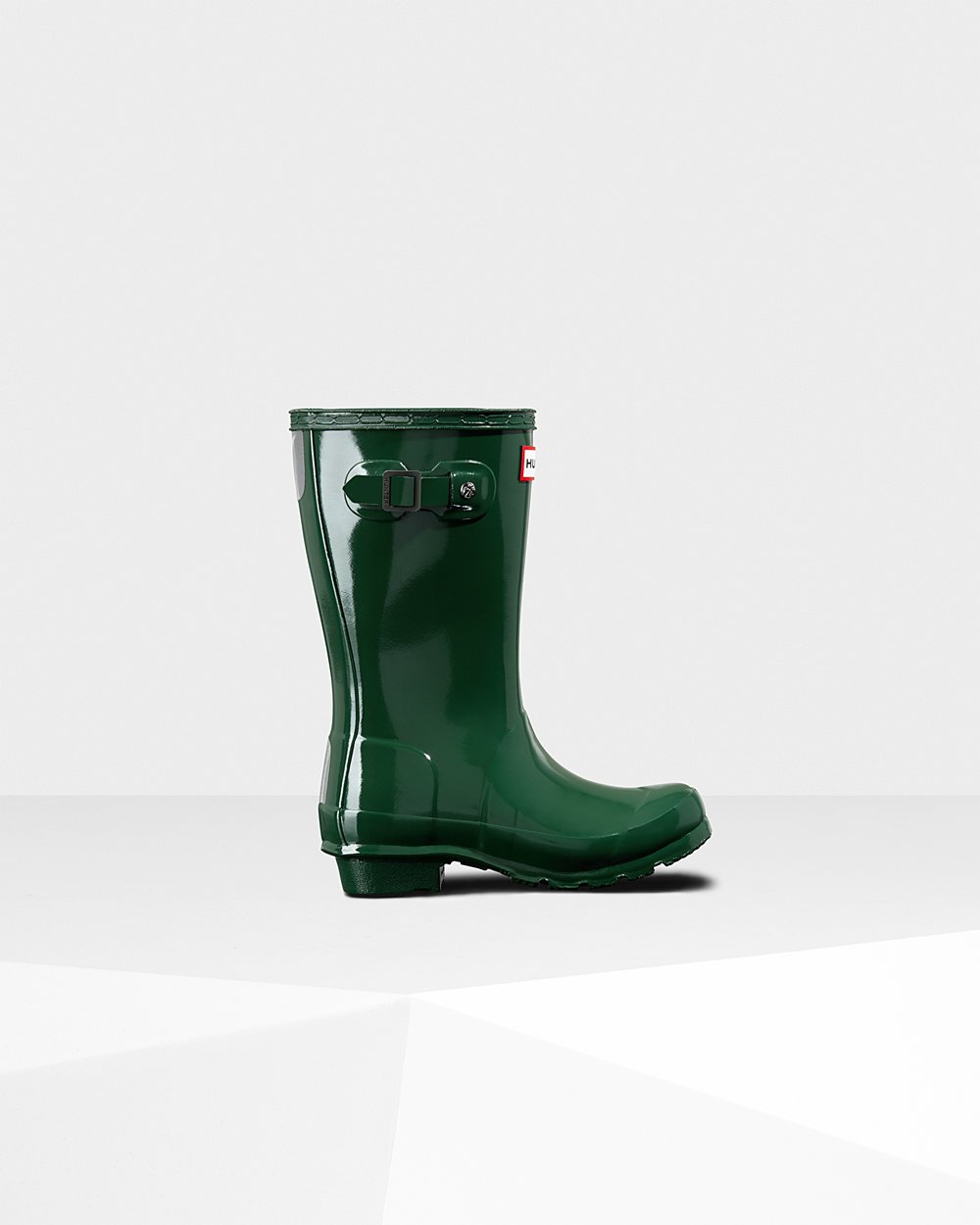 Kids Hunter Original Big Gloss - Rain Boots Green - 7439-ORECL